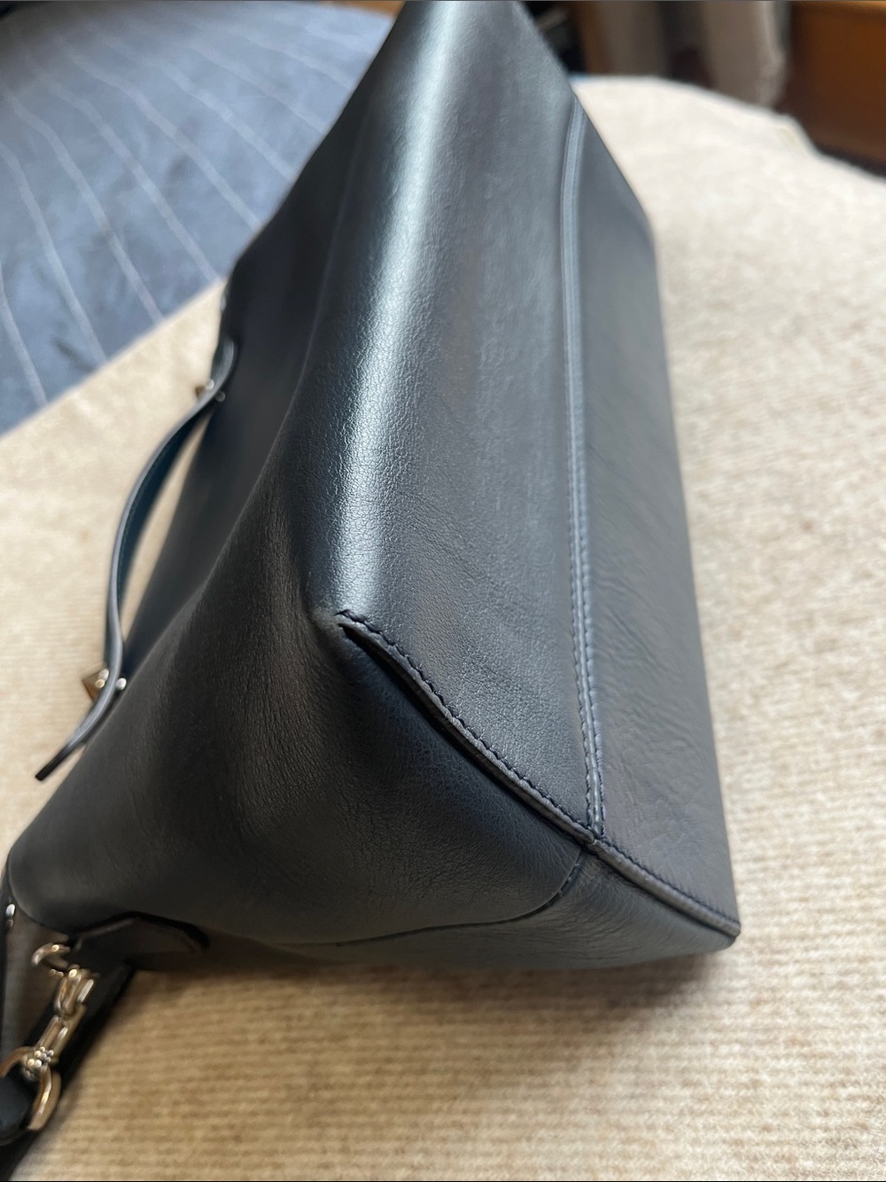 Fendi By The Way Bag in Navy / Light Blue Leather - Picture 10 of 13